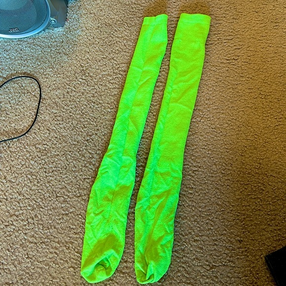 Lime green softball socks - Picture 1 of 1